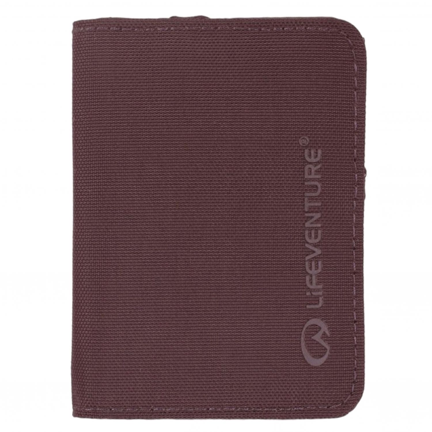 Lifeventure RFID Card Wallet, unisex, plum red