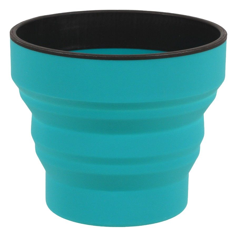 Lifeventure Silicone Ellipse Flexi-Mug, caneca térmica, azul-petróleo
