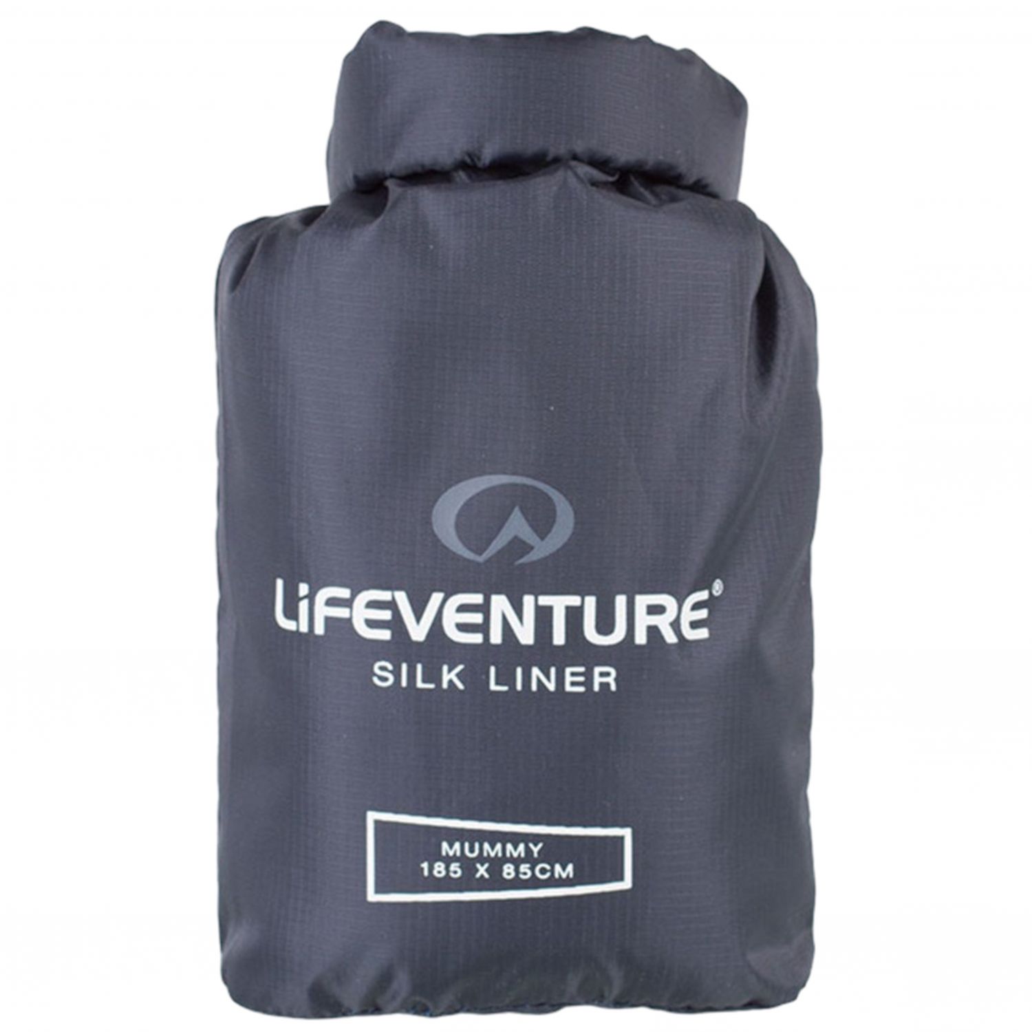 Lifeventure Silk Sleeping Bag Liner, mummy, gray