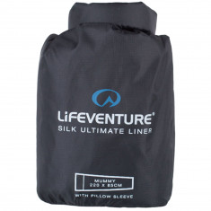 Lifeventure Silk Ultimate Sleeping Bag Liner, mummy, black