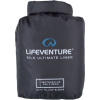 Lifeventure Silke Ultimate Sovsäck Liner, rektangulär, svart