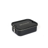 Lifeventure Stainless Steel Mess Tin Container, eväsrasia, musta