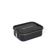 Lifeventure Stainless Steel Mess Tin Container, lunchbox, nero