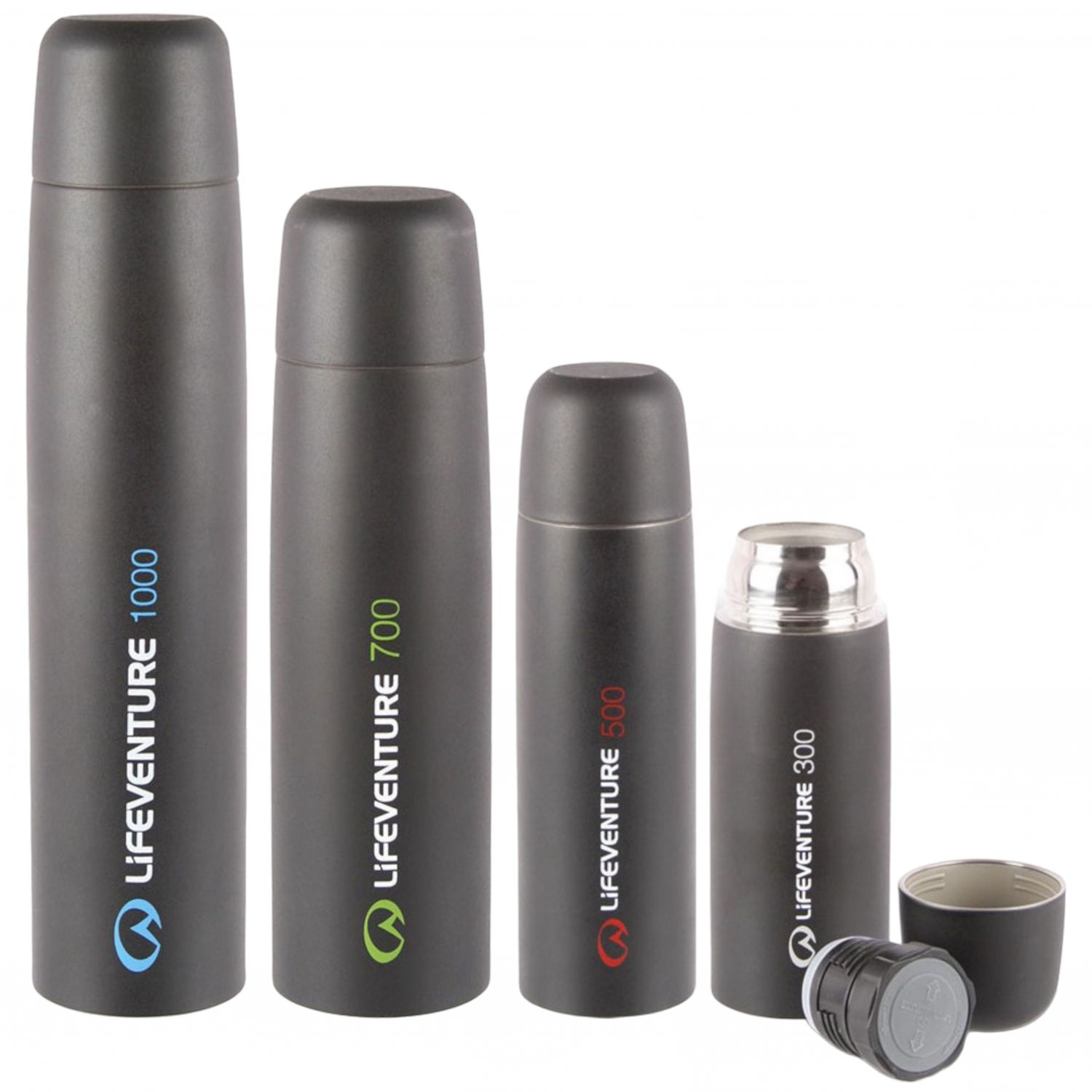 Lifeventure TiV Vacuum Flask, unisex, donkergrijs