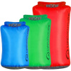 Lifeventure Ultralight Dry Bag Multipack, blå, grøn og rød