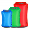 Lifeventure Ultralight Dry Bag Multipack, unisex, blå, grön och röd