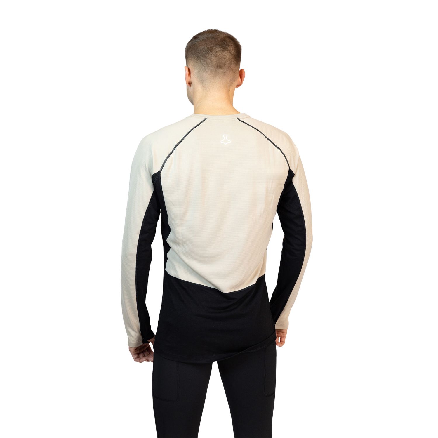 Liiteguard Merino Hybrid Long Sleeve, herre, sort/beige