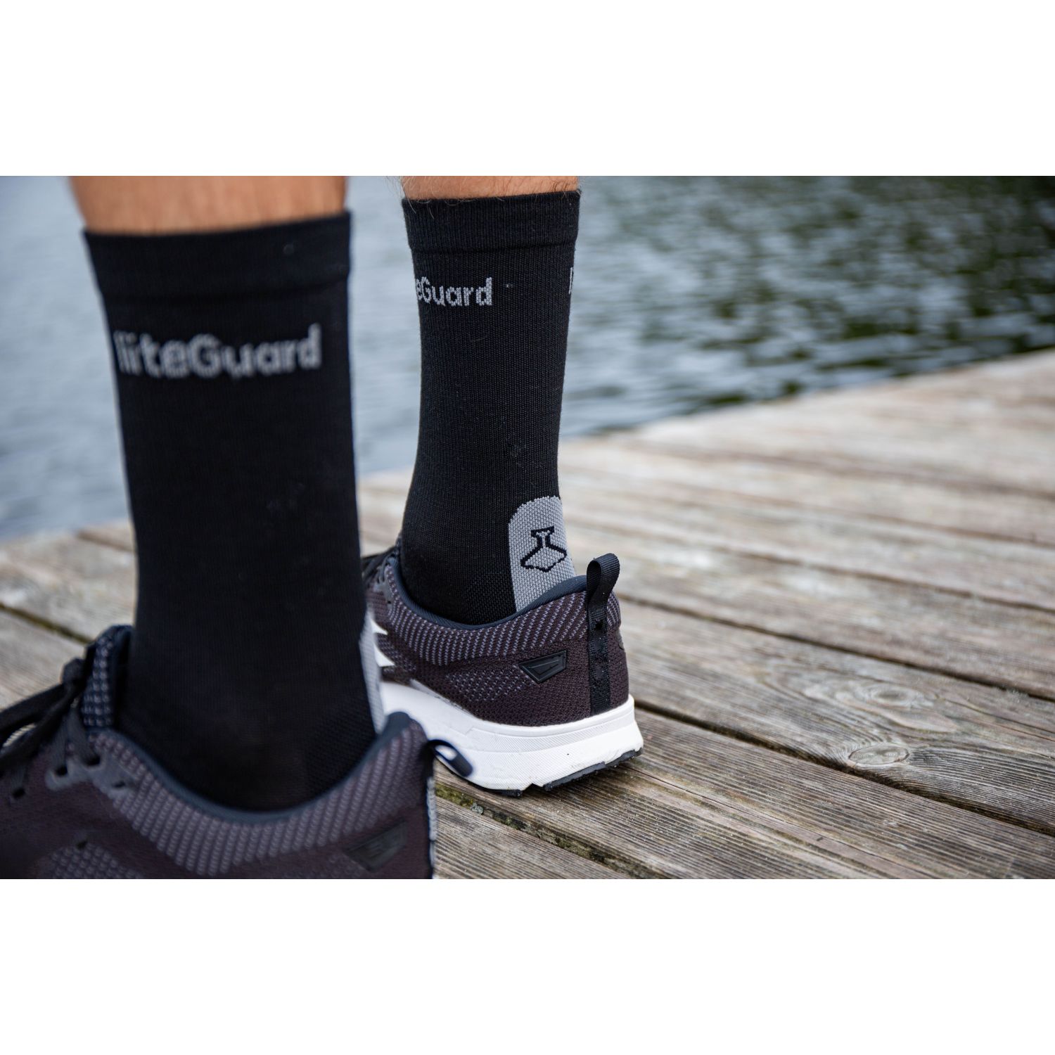 Liiteguard Merino Pro-Tech, strømper, sort