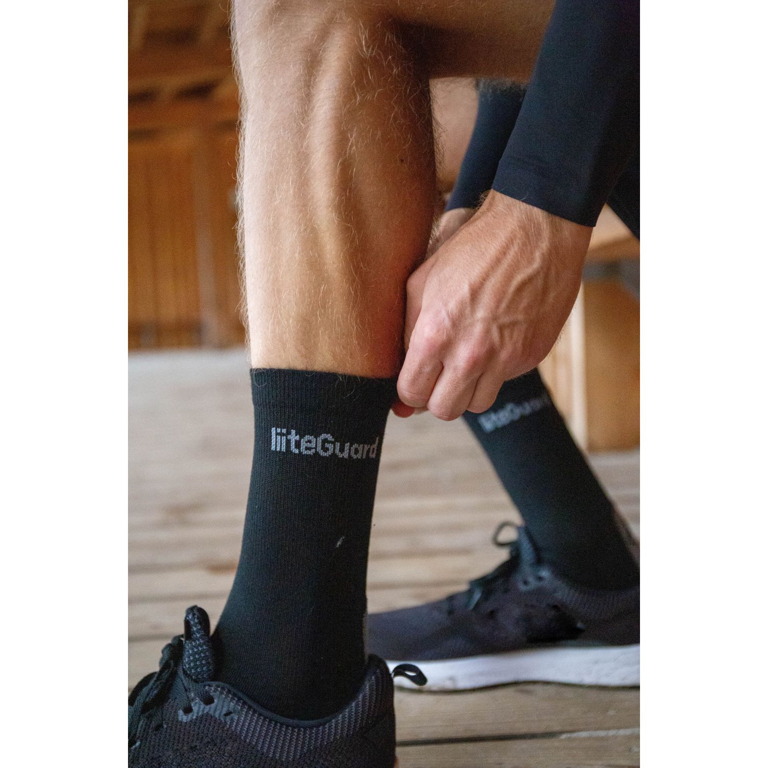 Liiteguard Merino Pro-Tech, strømper, sort