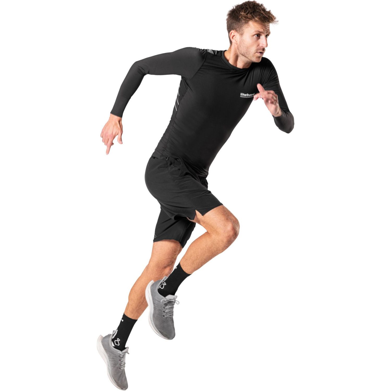Liiteguard Spine-Tech Baselayer LS, Herre, Black