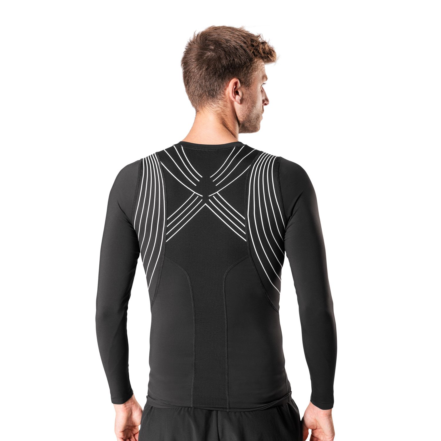 Liiteguard Spine-Tech Baselayer LS, herre, sort