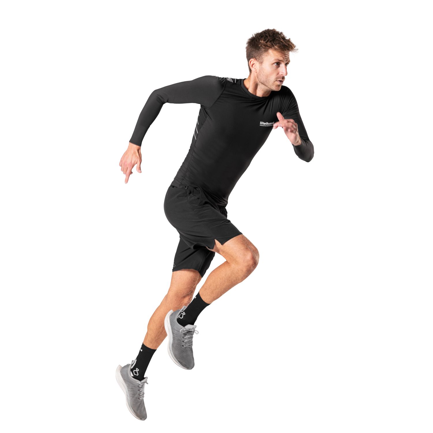 Liiteguard Spine-Tech Baselayer LS, herre, sort