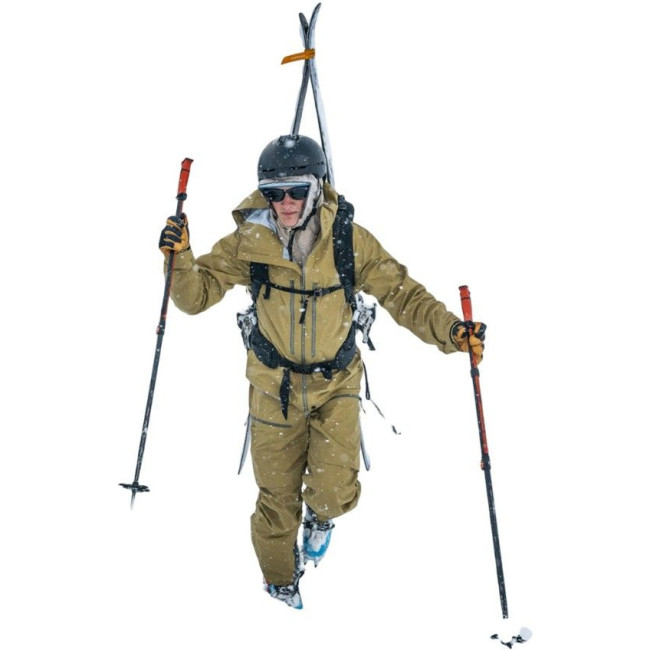 Lundhags Abisku Waterproof Jacket M, chaqueta de esquí, heno