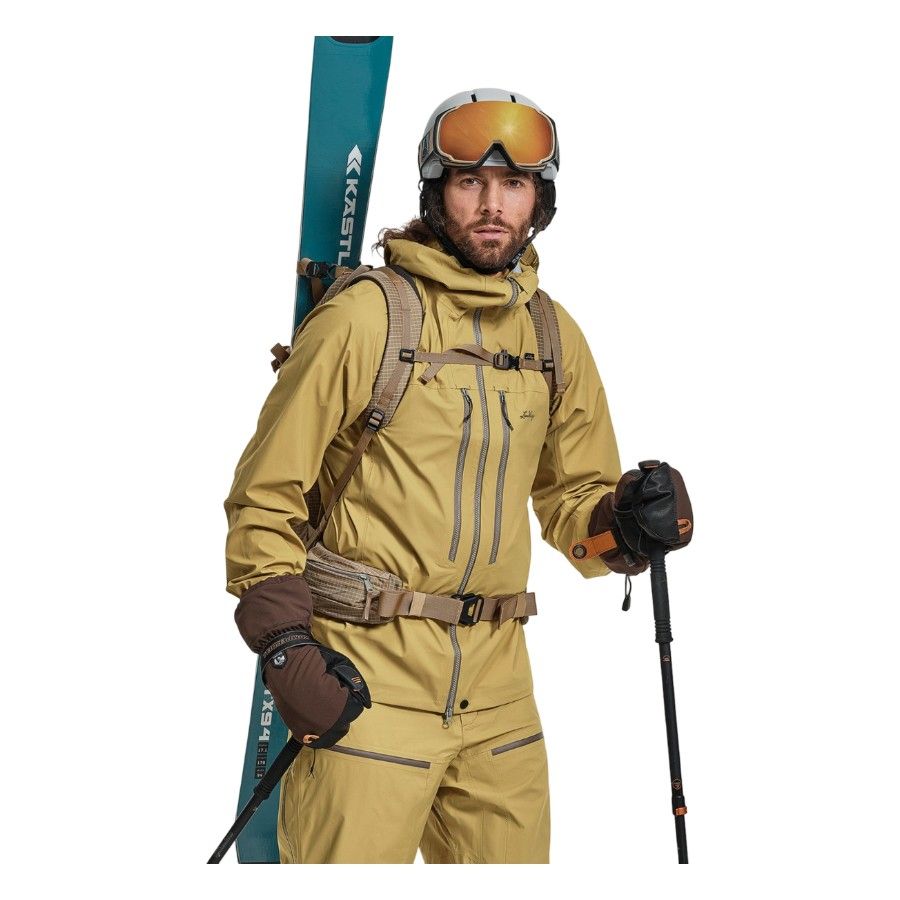 Lundhags Abisku Waterproof Jacket M, lyžiarska bunda, seno