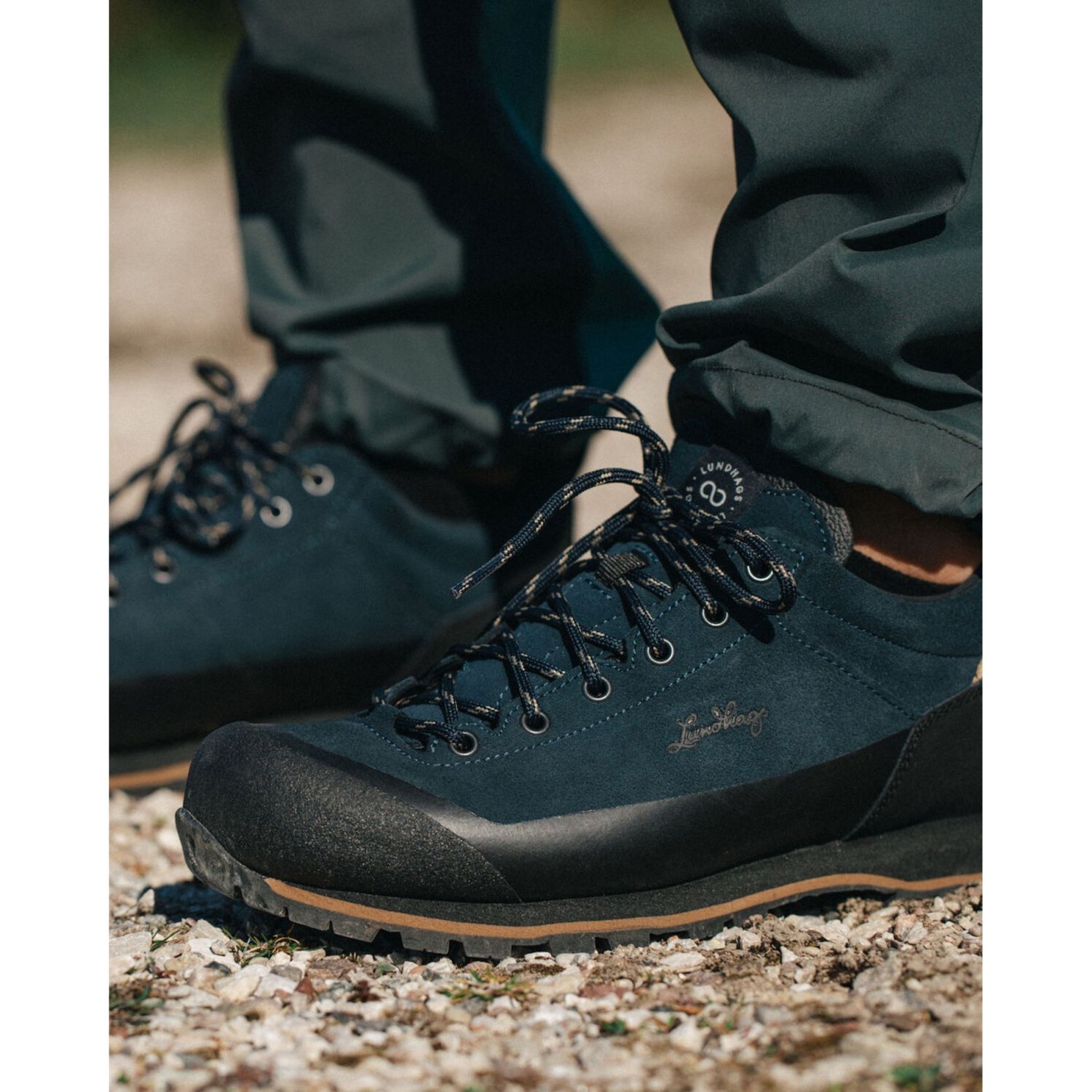 Lundhags Bjerg Low, vandrestøvler, unisex, blå