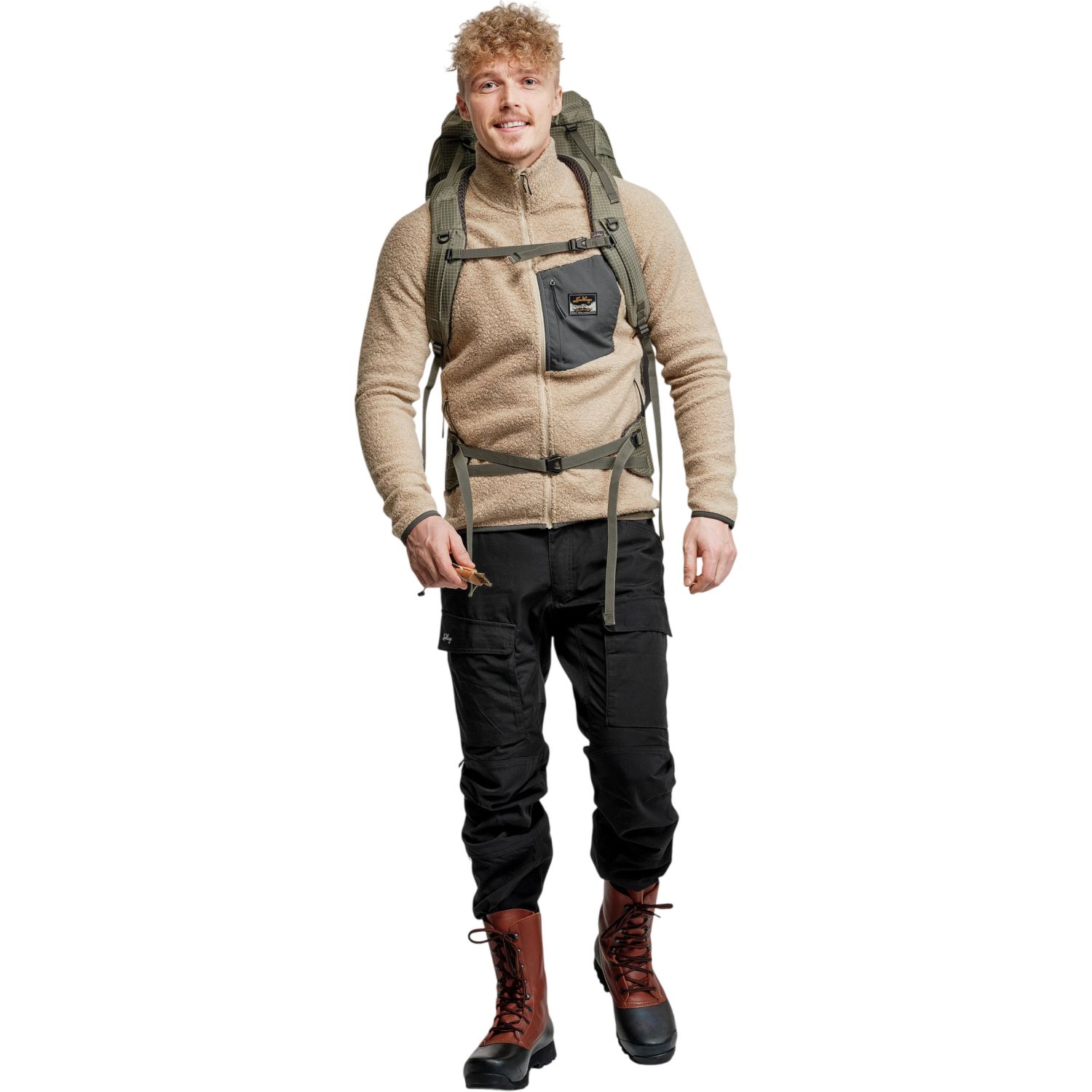 Lundhags Flok Wool Ms Pile, mellemlag, herre, beige