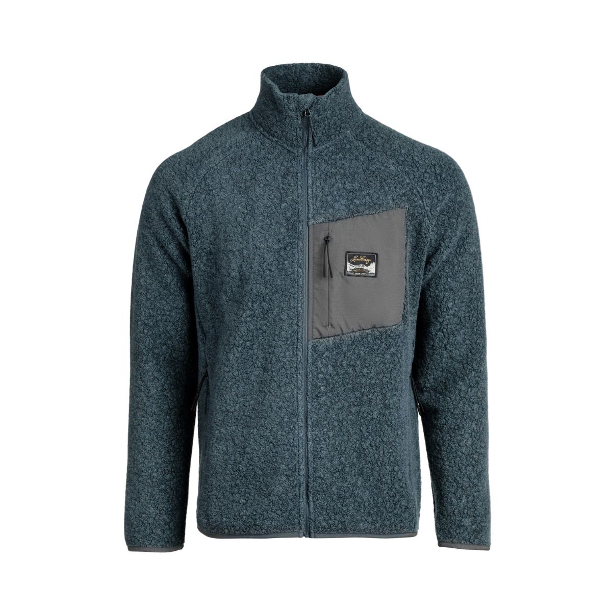 Lundhags Flok Wool MS Pile, st?ední vrstva, modrá