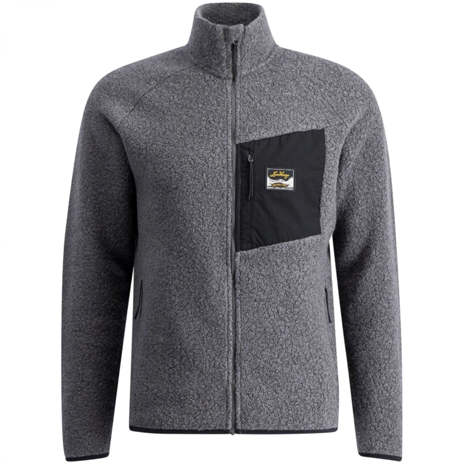 Lundhags Flok Wool Ms Pile, strat intermediar, bărbați, gri