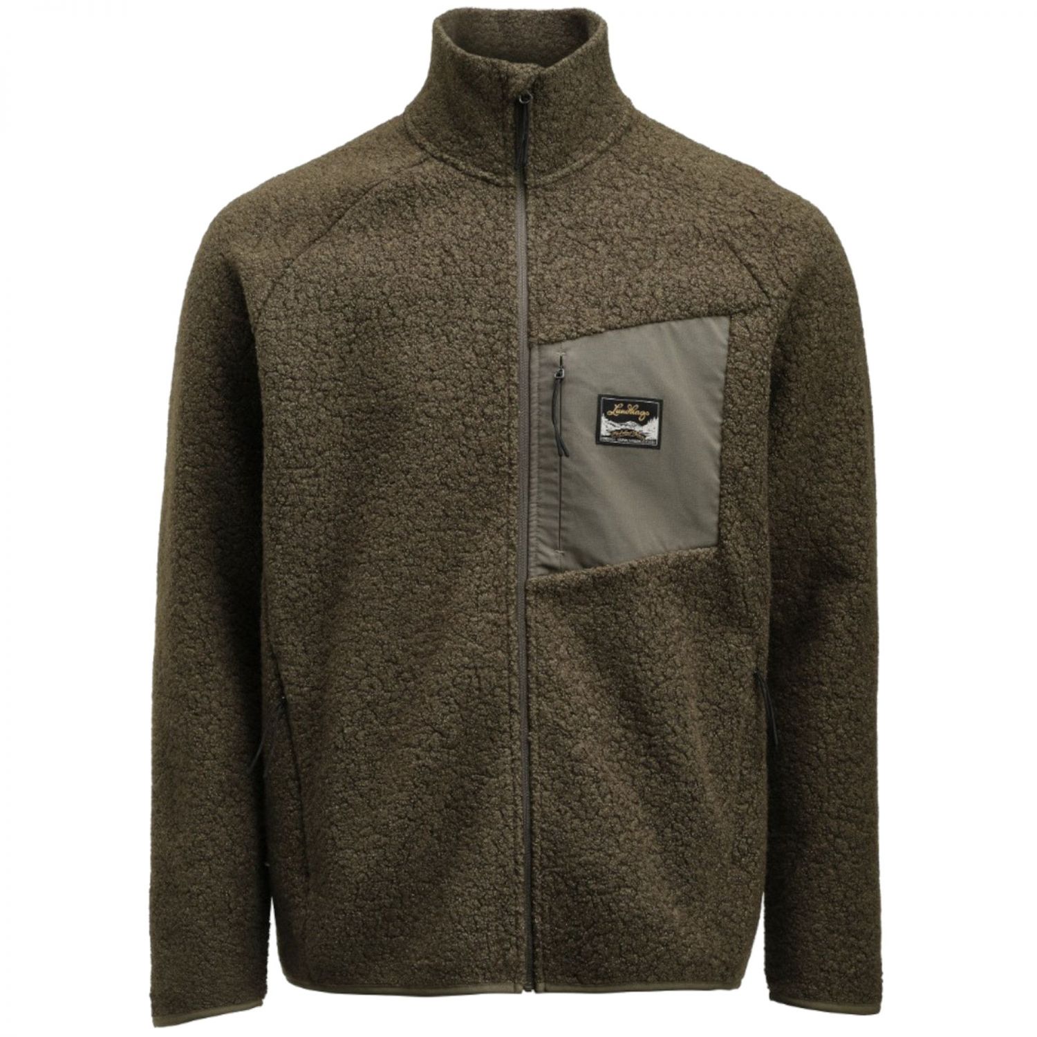 Lundhags Flok Wool Ms Pile, strat intermediar, bărbați, verde