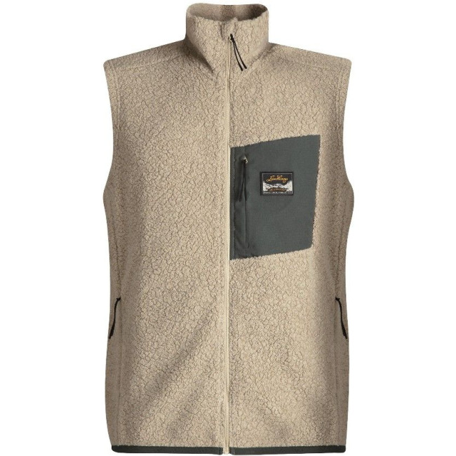 Lundhags Flok Wool MS Pile Vest, mellanlager, beige