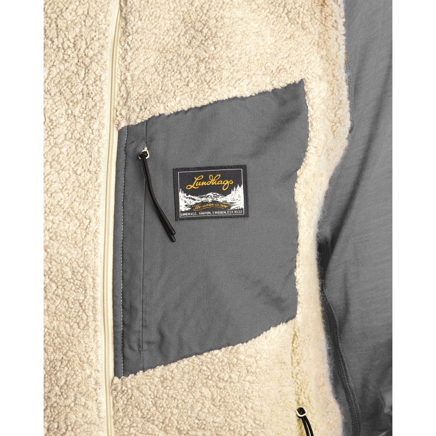 Lundhags Flok Wool MS Pile Vest, mellanlager, beige