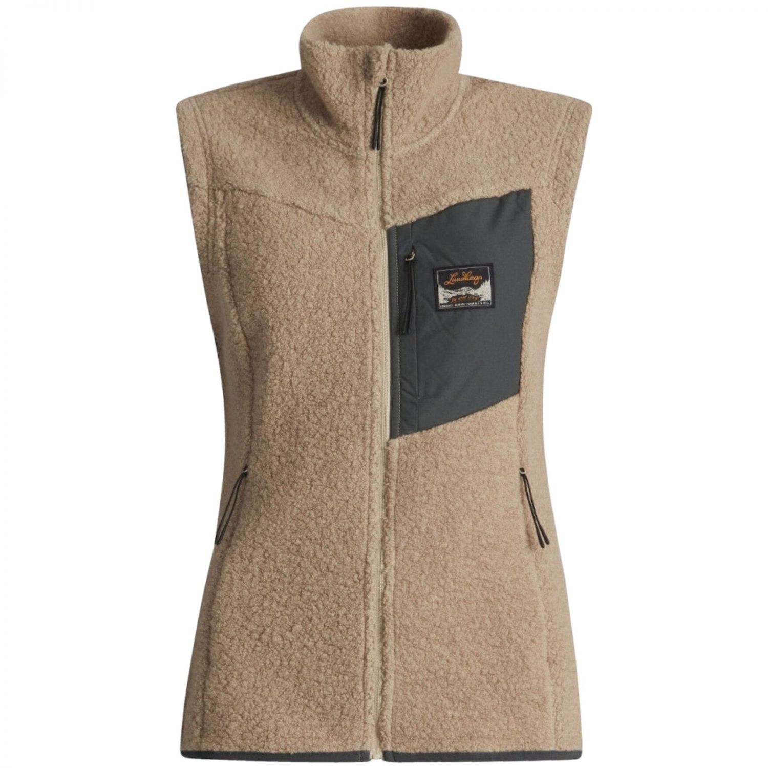 Lundhags Flok Wool Pile Vest, tussenlaag, dames, beige