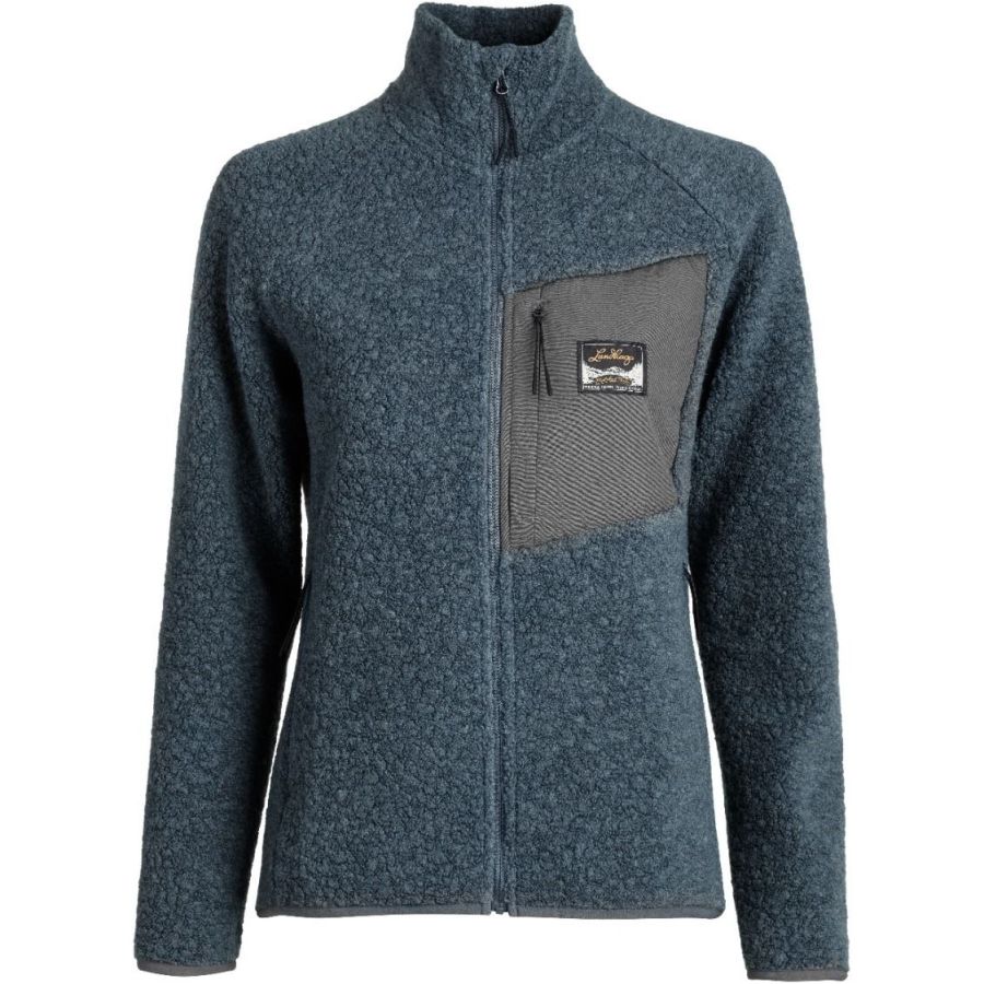 Lundhags Flok Wool WS Pile, camada intermediária, azul