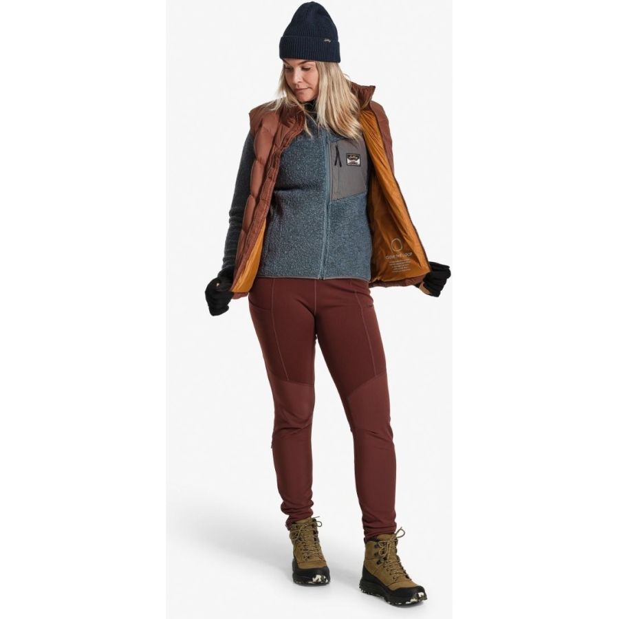 Lundhags Flok Wool WS Pile, capa intermedia, azul