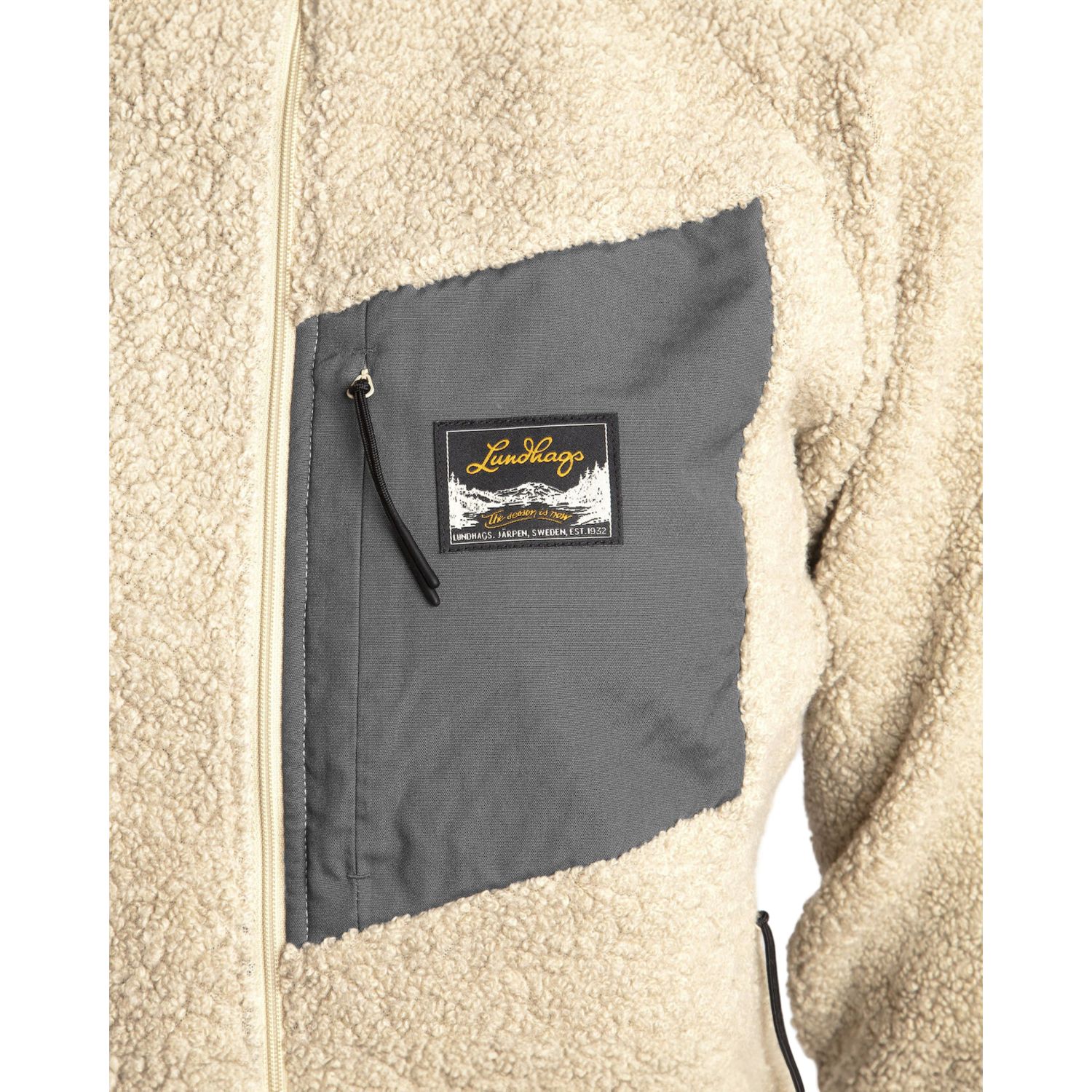 Lundhags Flok Wool Ws Pile, mellemlag, dame, beige