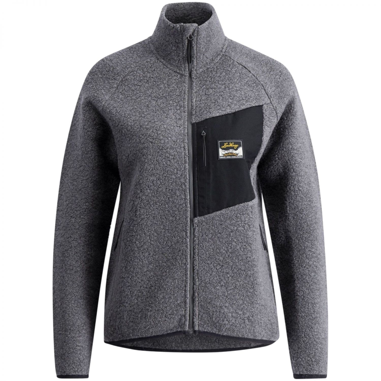 Lundhags Flok Wool Ws Pile, tussenlaag, dames, grijs