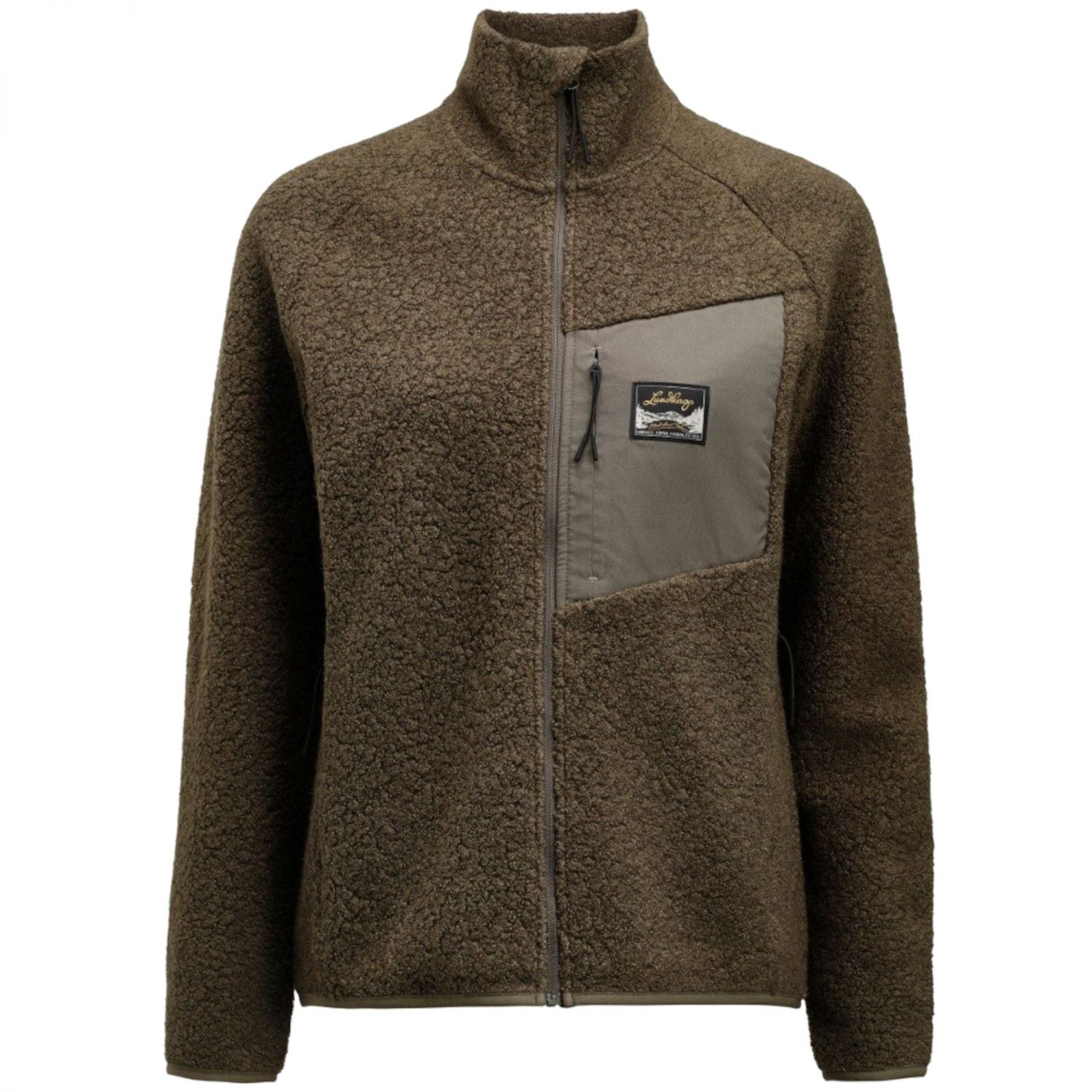 Lundhags Flok Wool Ws Pile, tussenlaag, dames, groen