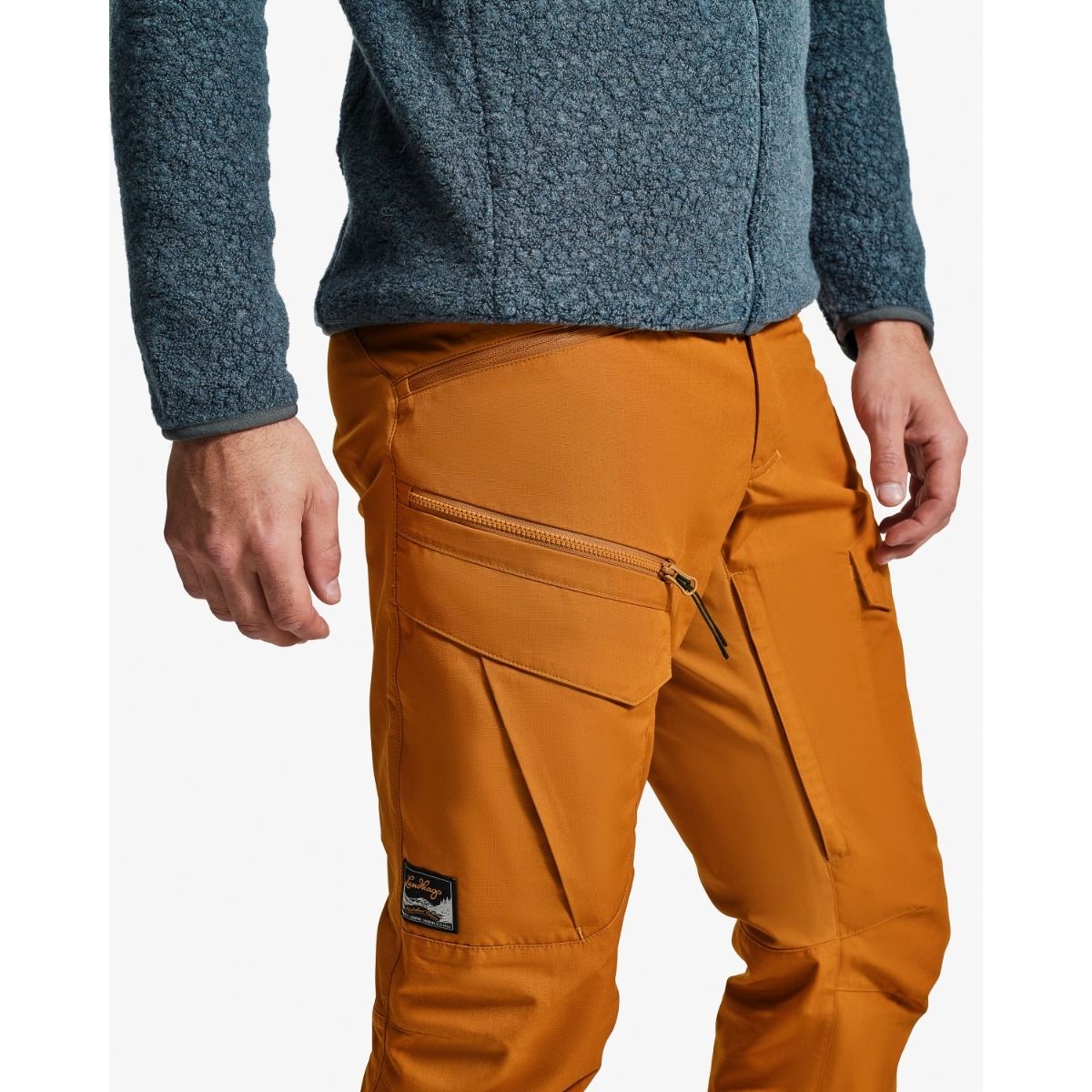 Lundhags Fulu Cargo Stretch Hybrid Pant M, trekové nohavice, biela
