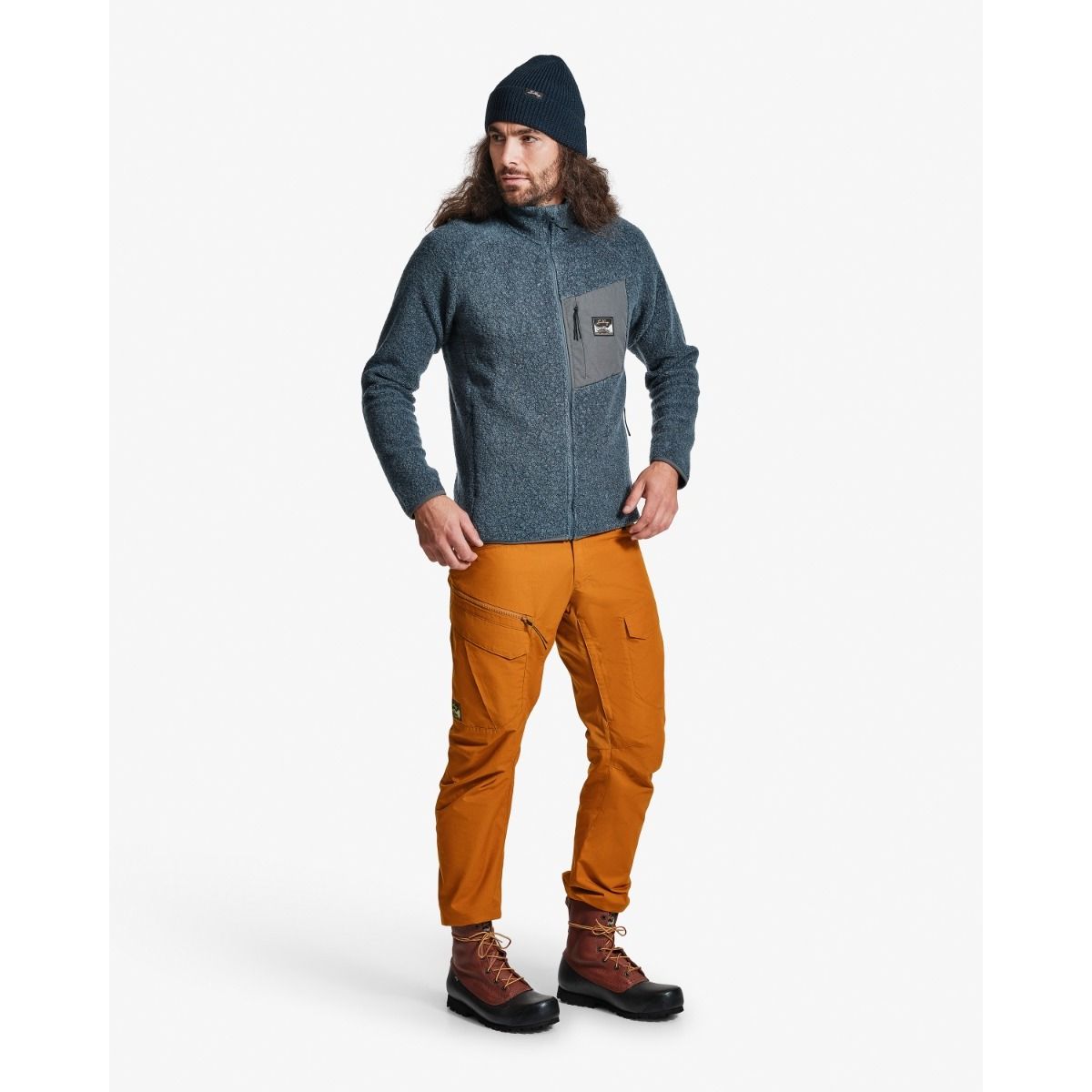 Lundhags Fulu Cargo Stretch Hybrid Pant M, trekové nohavice, biela