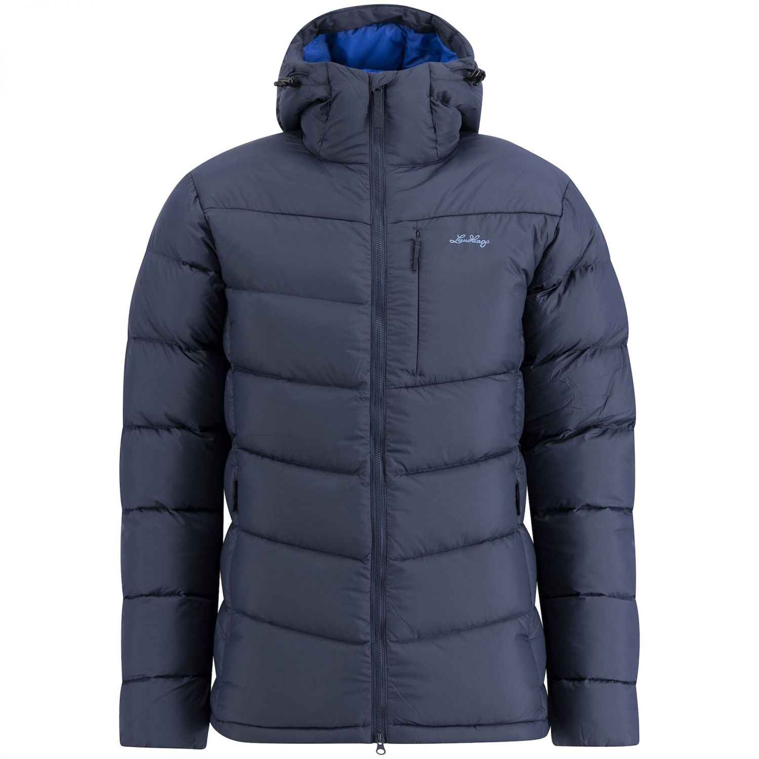 Lundhags Fulu Down Hooded Jacket M, páperová bunda, pánska, modrá