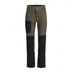 Lundhags Fulu Stretch Hybrid Pant JR, spodnie trekkingowe, zielono-czarne