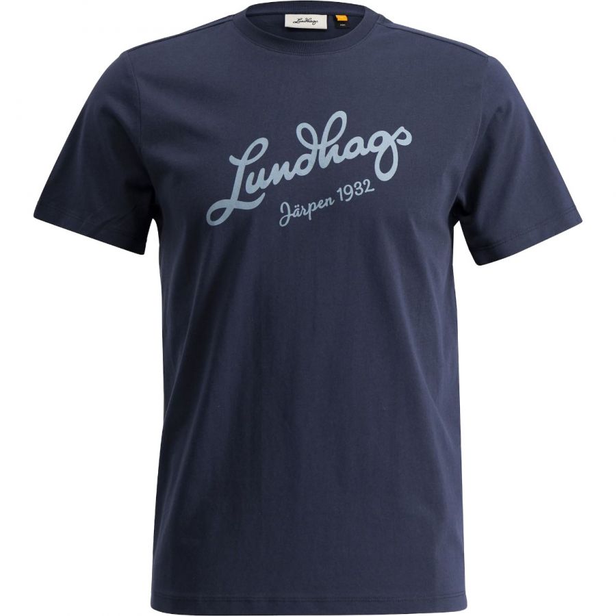 Lundhags Järpen Logo T-shirt, T-Shirt, Herren, Navy