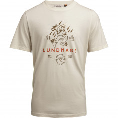 Lundhags Järpen Printed T-shirt, t-shirt, men, white