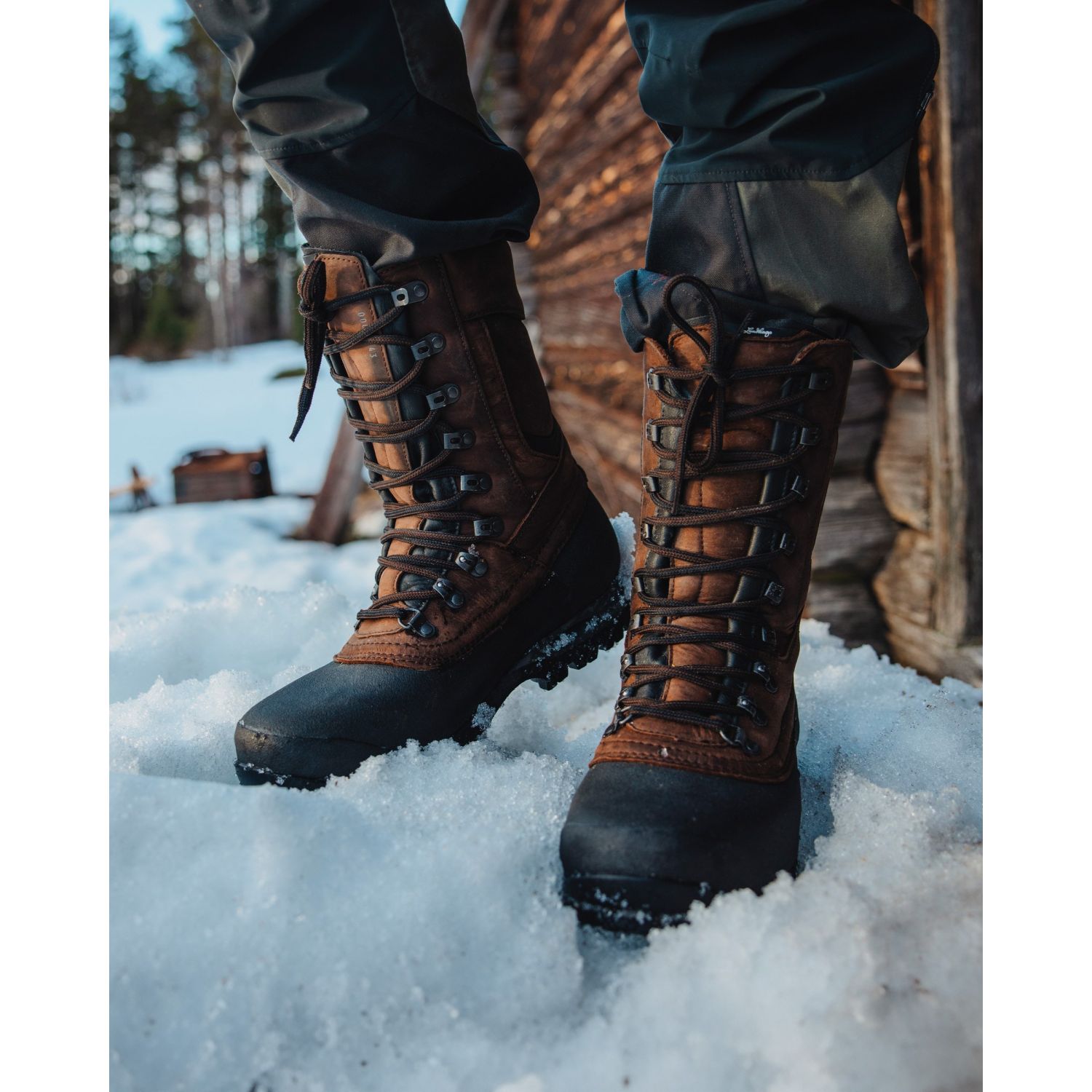 Lundhags Jaure II MS High, buty trekkingowe, czarne