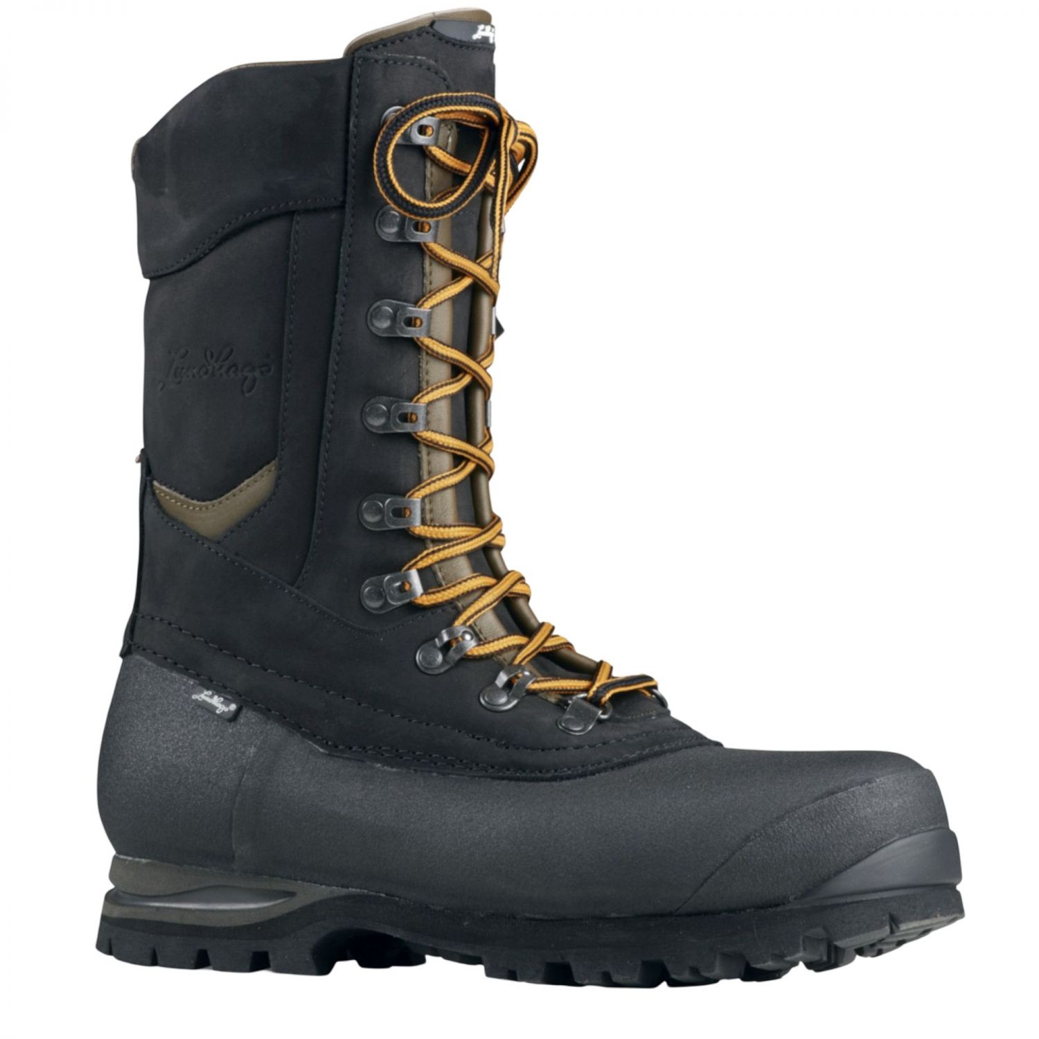 Lundhags Jaure II Ms High, hiking boots, unisex, black/green