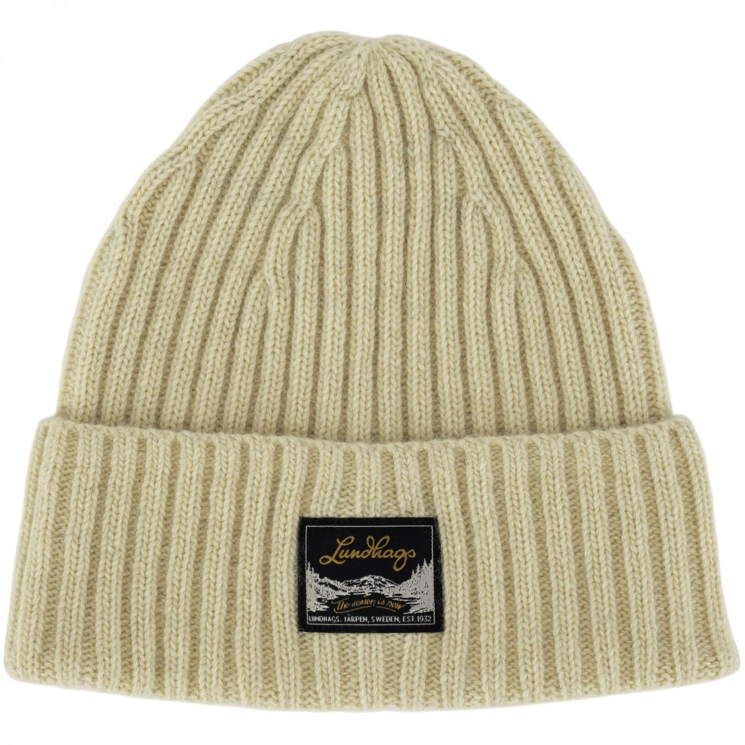 Lundhags Knak Wool Beanie, čiapka, béžová