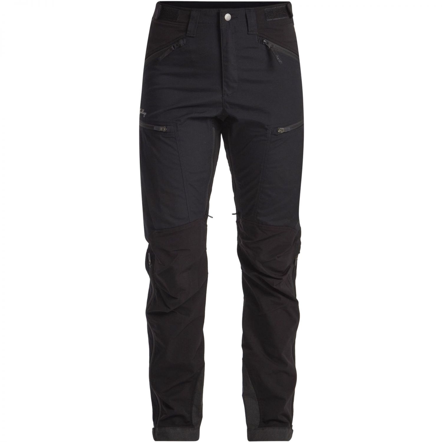 Lundhags Makke High Waist Curved Pant, hiking pants, women, black