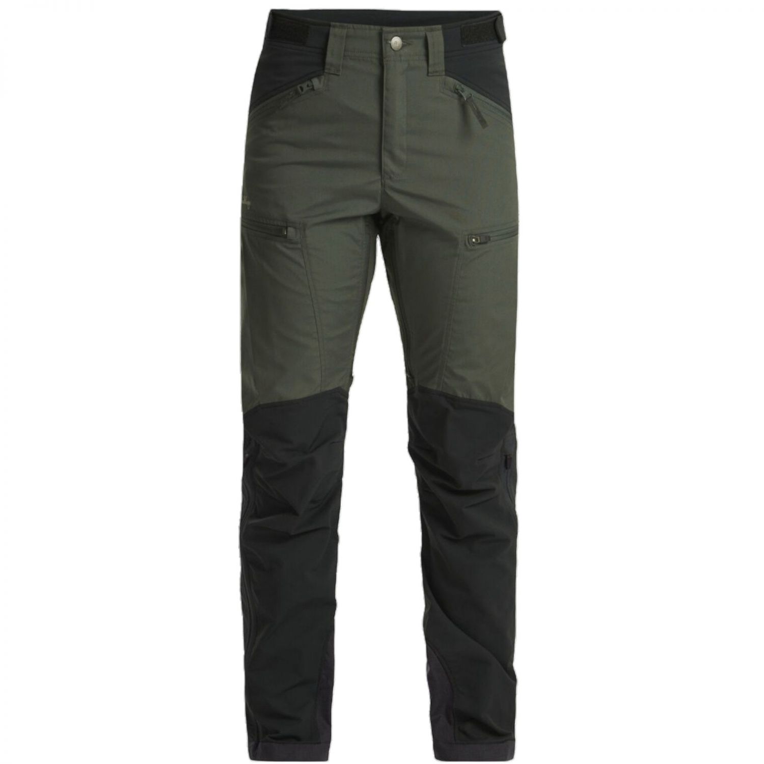 Lundhags Makke High Waist Curved Pant, pantalon de randonnée, femme, vert/noir