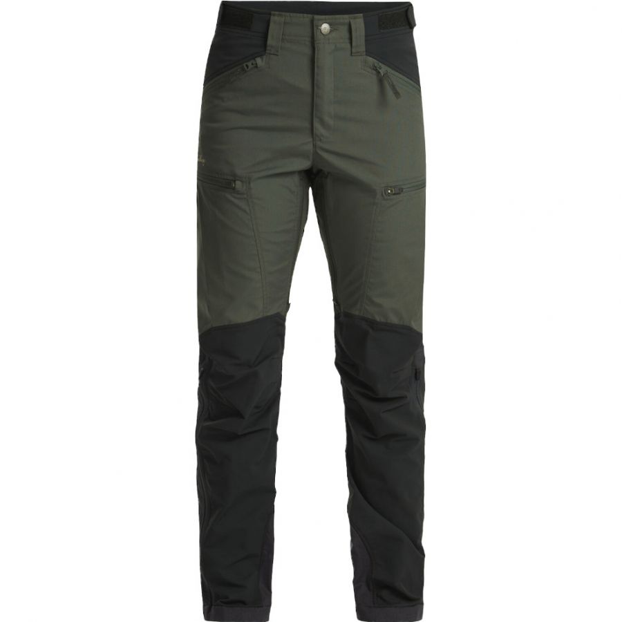 Lundhags Makke High Waist Curved Pant W, pantaloni de drumeție, femeie, verde/negru