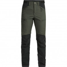 Lundhags Makke High Waist Curved Pants, wandelbroek, dames, groen/zwart