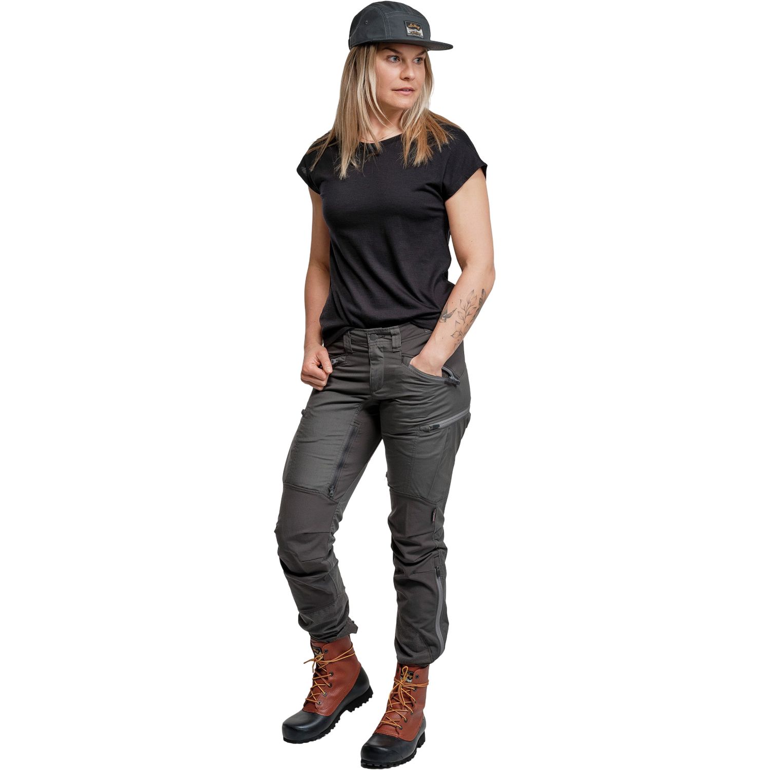 Lundhags Makke Pant Long, hiking pants, women, grey