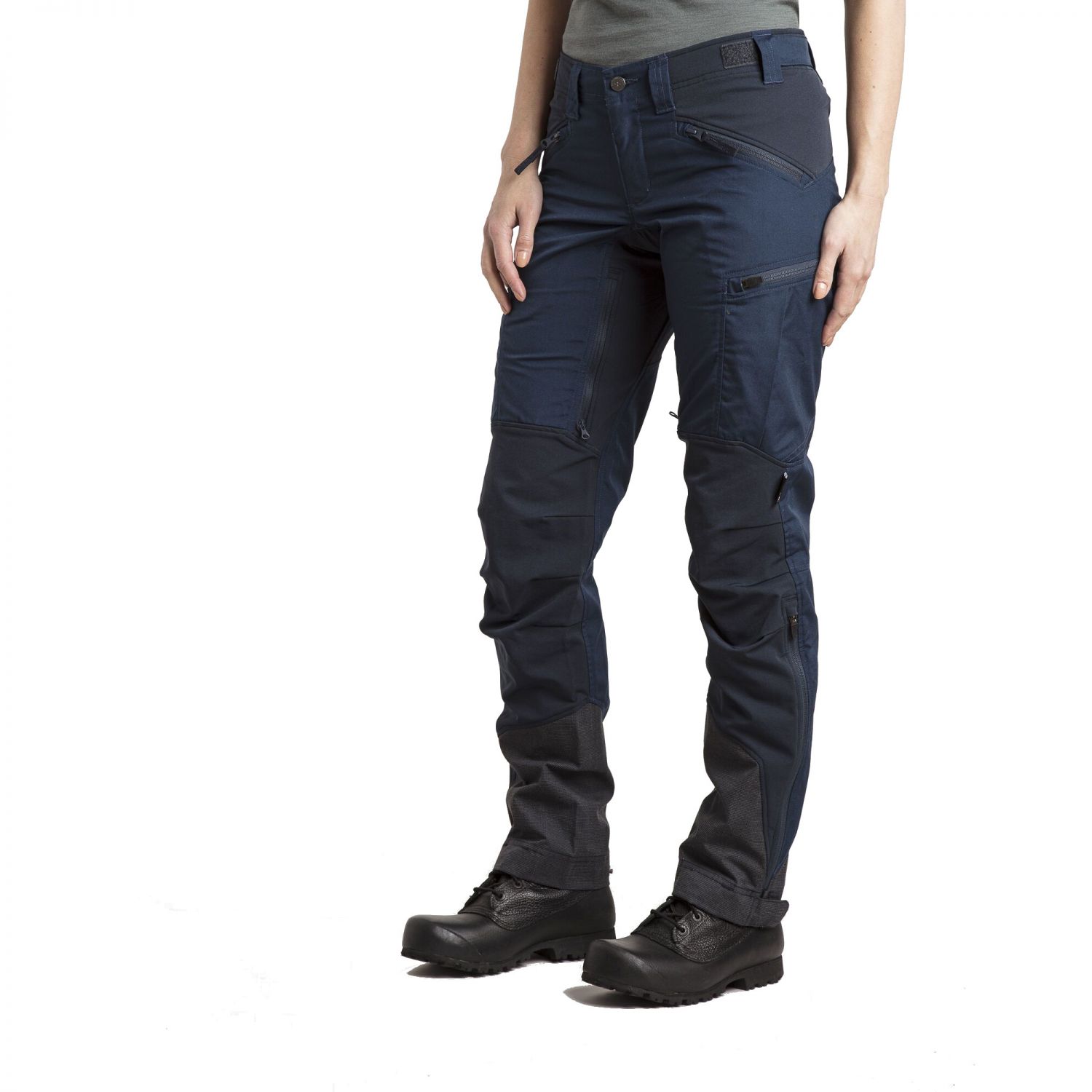 Lundhags Makke Pant Short, hiking pants, women, blue