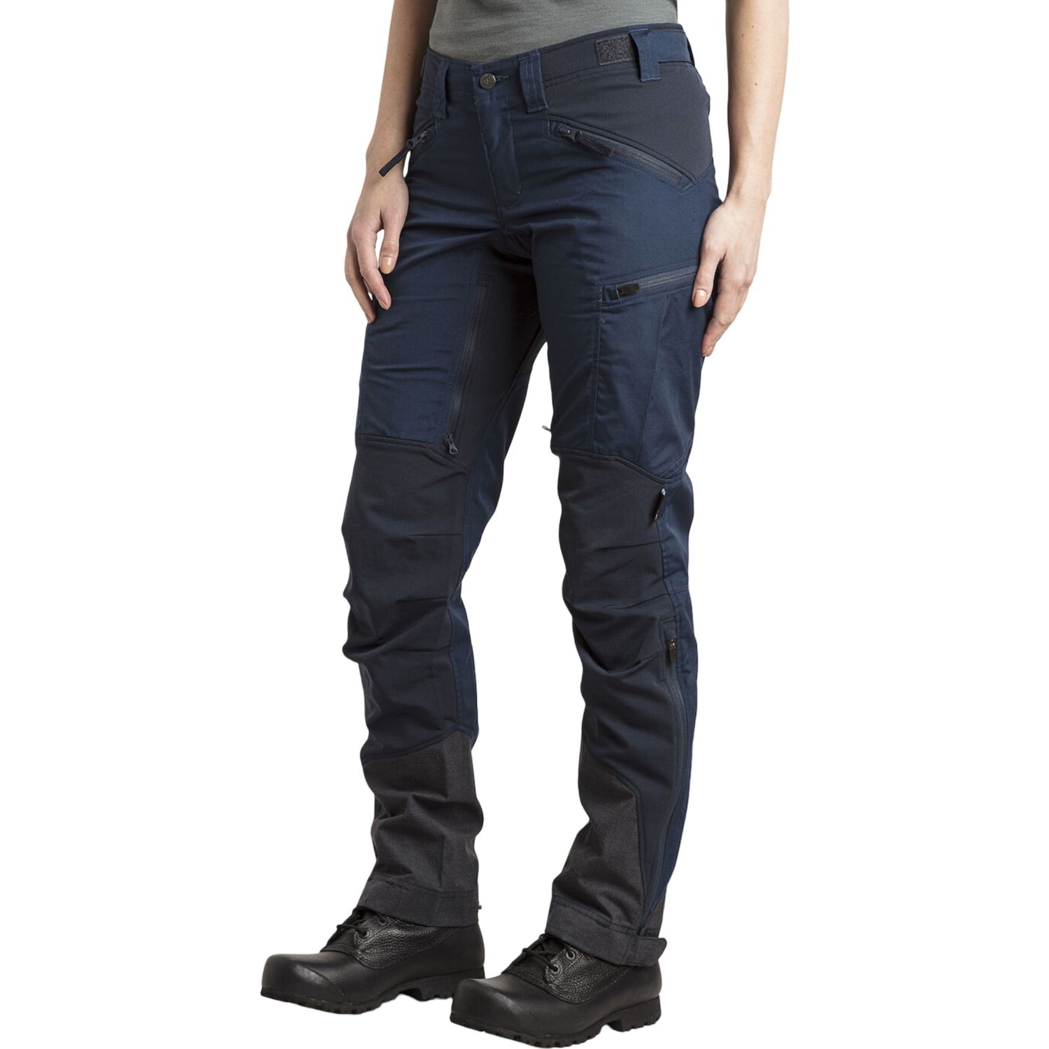 Lundhags Makke Pantalon Long, pantalon de randonnée, femme, bleu