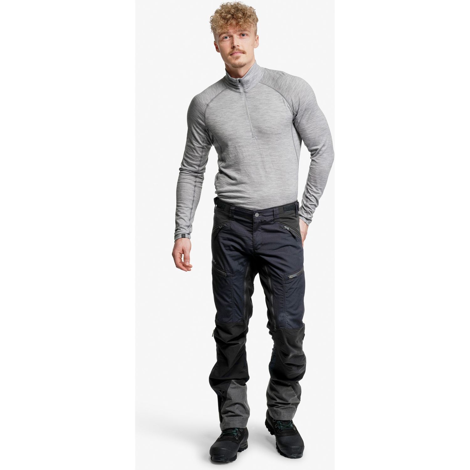 Lundhags Makke Pantaloni, pantaloni da trekking, uomo, nero