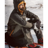 Lundhags Makke pro Ms Jacket, skalljakke, herre, grønn/grå