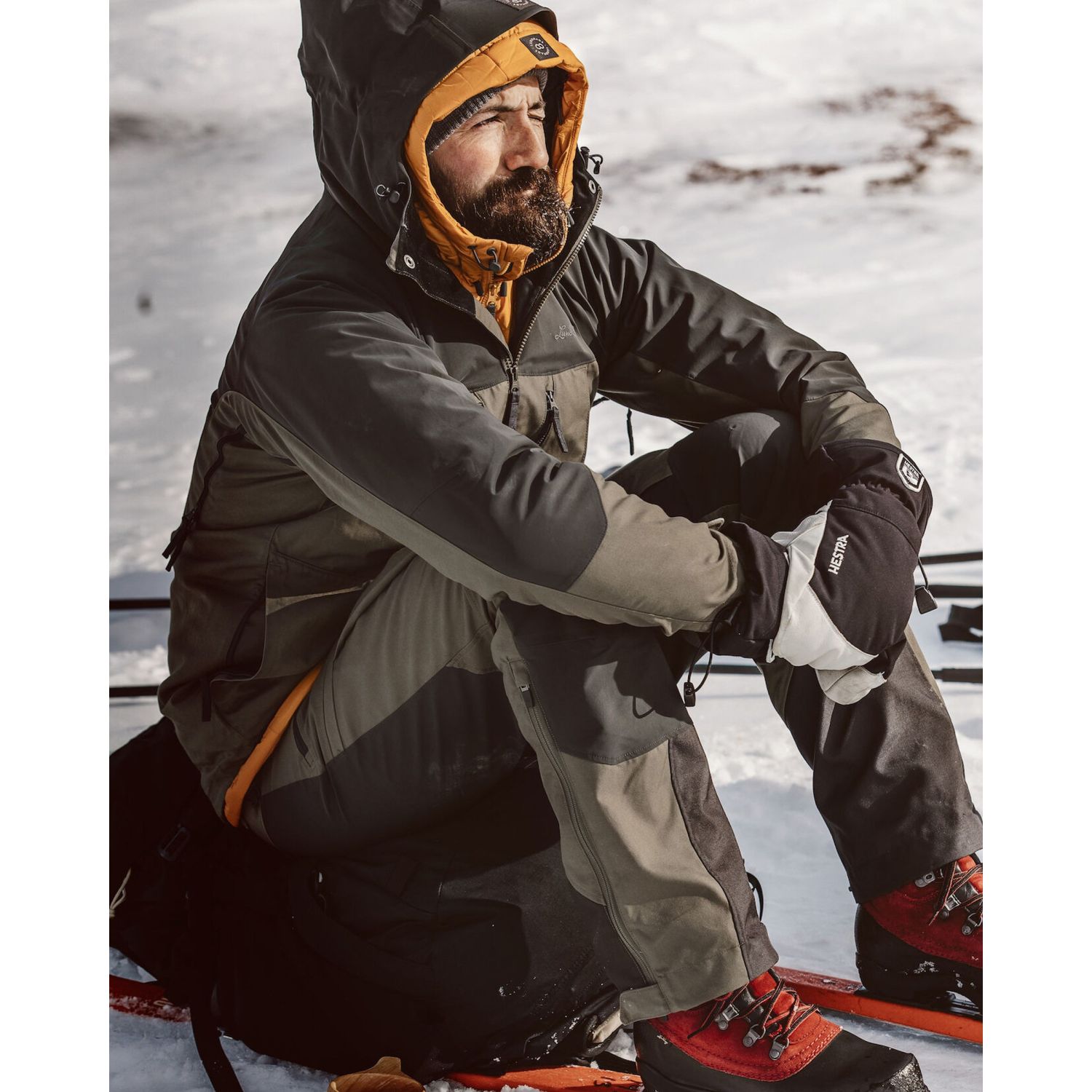 Lundhags Makke pro Ms Jacket, skalljakke, herre, grønn/grå